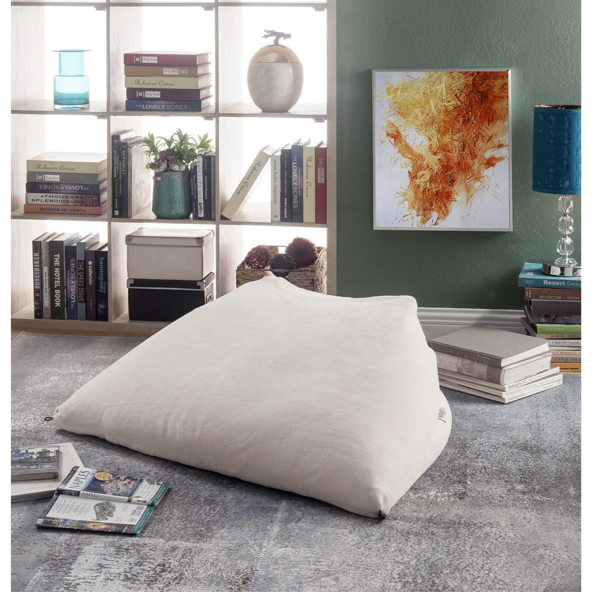 Bean Bag Chair/Ottoman/Floor Pillow 3-in-1 - Bean Bag Chair/Ottoman/Floor Pillow 3-in-1
