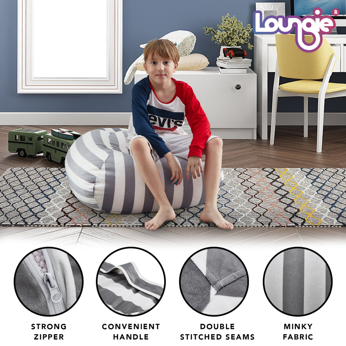 32&quot; Bean Bag Cover Striped