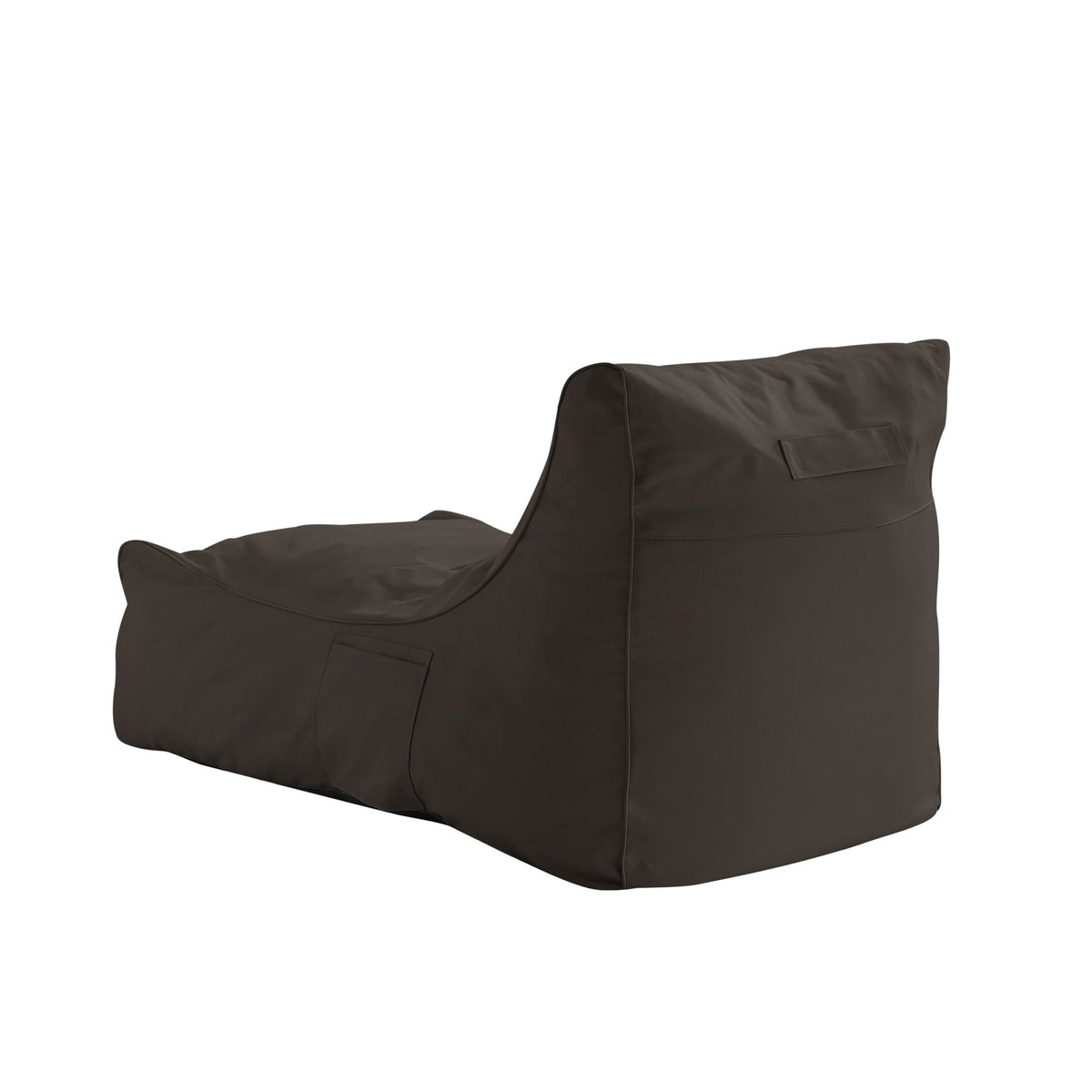 Loungie Nylon Bean Bag Chair Indoor/Outdoor Water Resistant, Black
