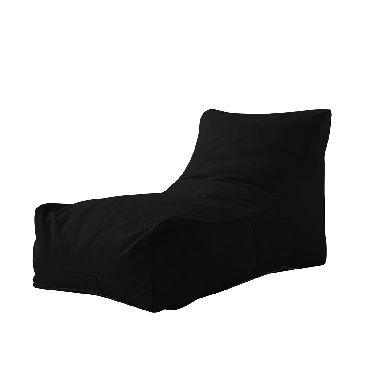 Loungie Nylon Bean Bag Chair Indoor/Outdoor Water Resistant Black