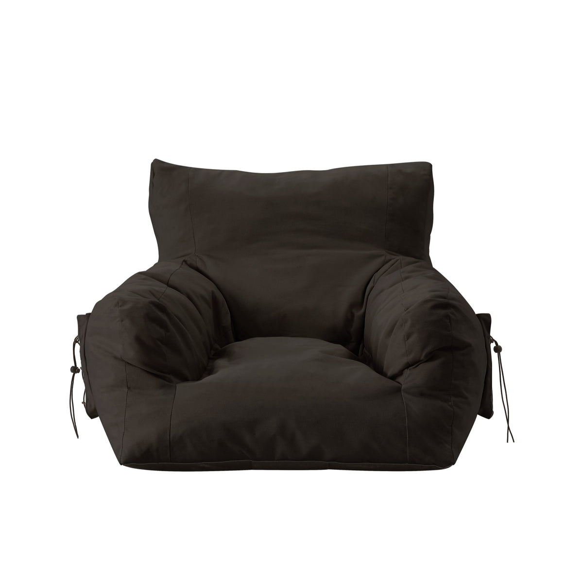 Rust Leather Bean Bag Lounge Chair & Ottoman contemporary-bean-bag-chairs  #moviechairs