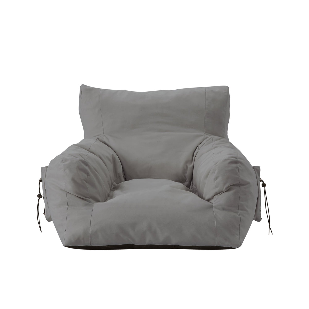 Loungie Comfy Memory Foam Chair Lounger Bean Bag Indoor&Outdoor in Light Grey