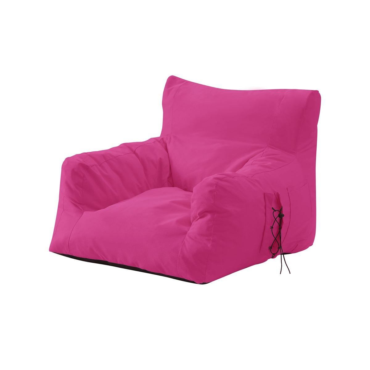 Loungie Nylon Bean Bag Chair Indoor/Outdoor Water Resistant Light Grey