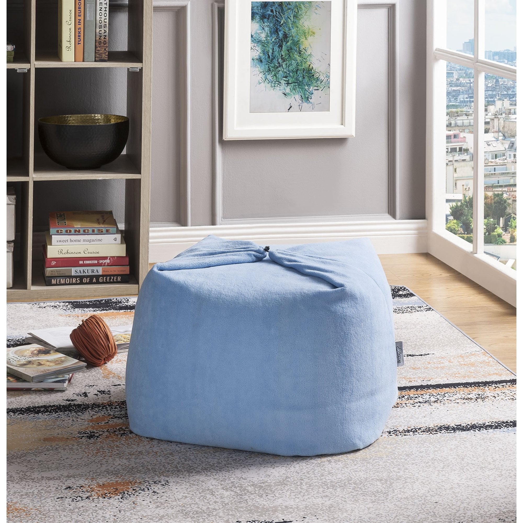 Bean bag ottoman pouf sales