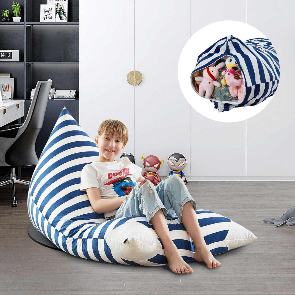 Storage Bean Bag Beanbag Chair Adult Stuffed Animal Storage Bean