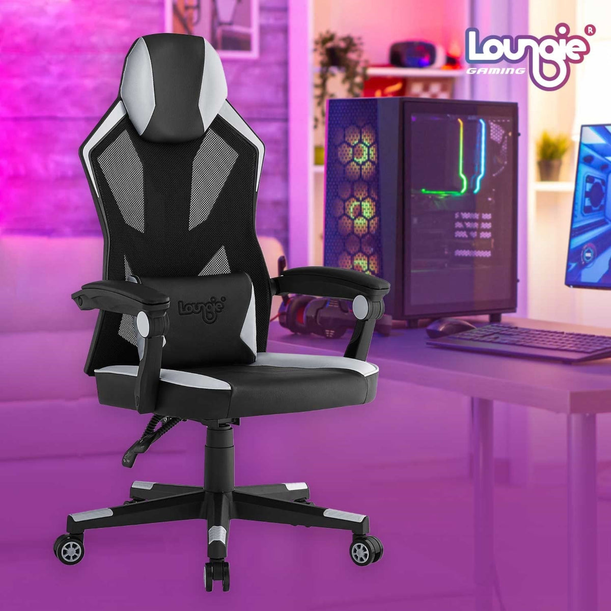 Hadleigh Swivel, Adjustable Back Angle and Seat Height Game Chair