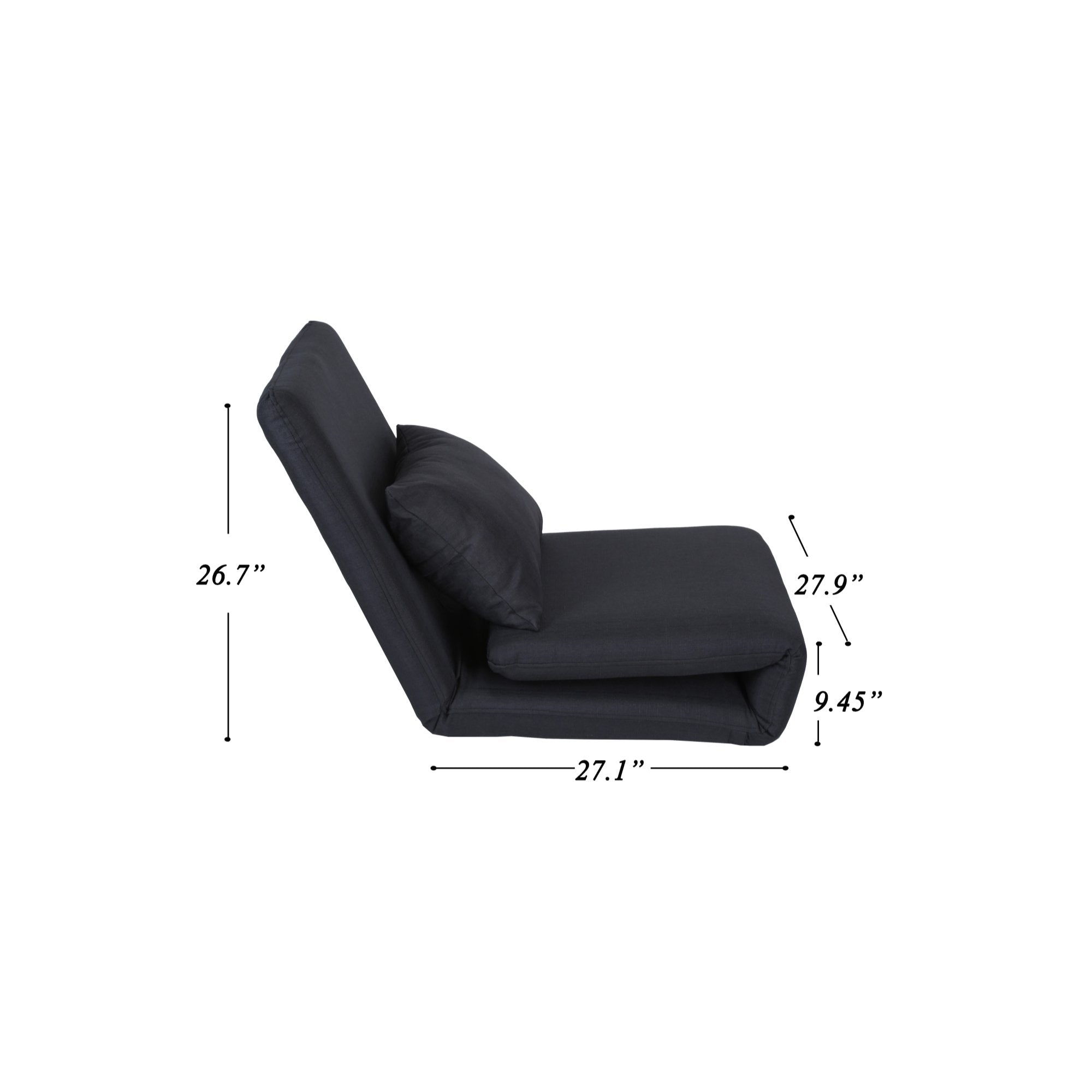 Loungie Linen Chair Sleeper Dorm Bed Couch Lounger Sofa Loungie Living