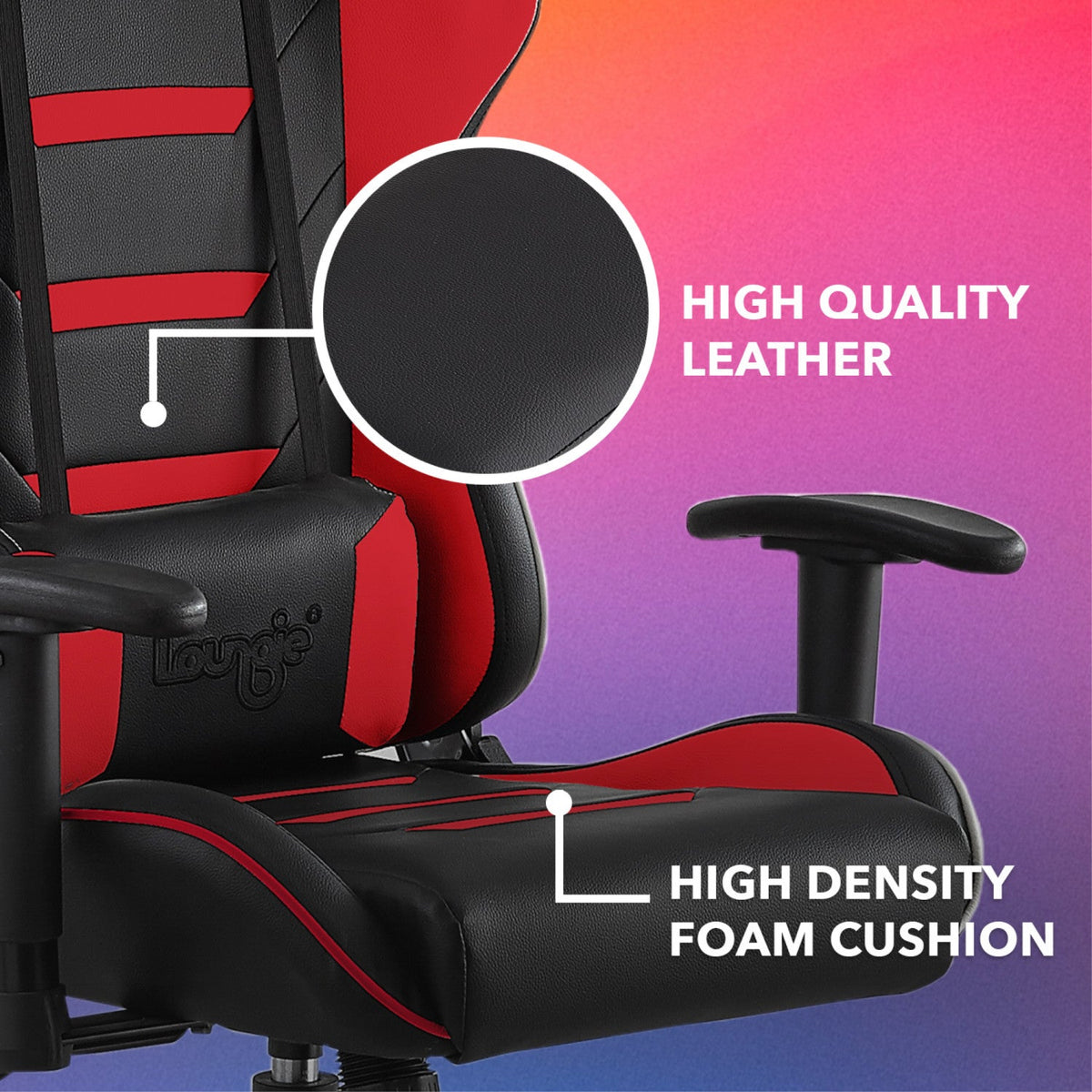 Aislinn Swivel, Adjustable Back Angle, Seat Height and Armrest Game Chair