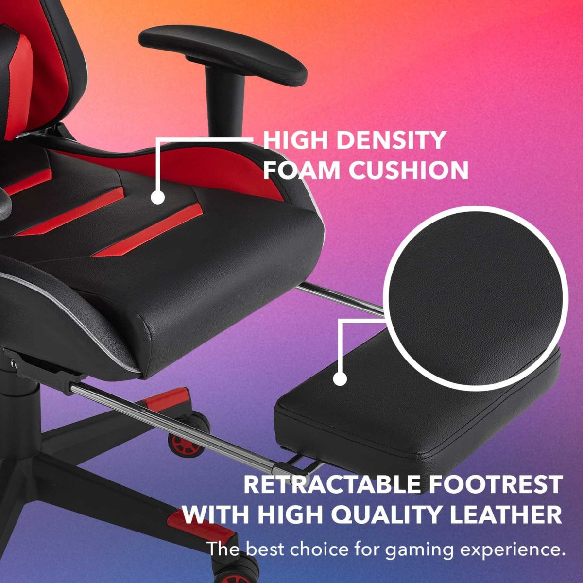 Nala Swivel, Adjustable Back Angle, Seat Height and Armrest Game Chair