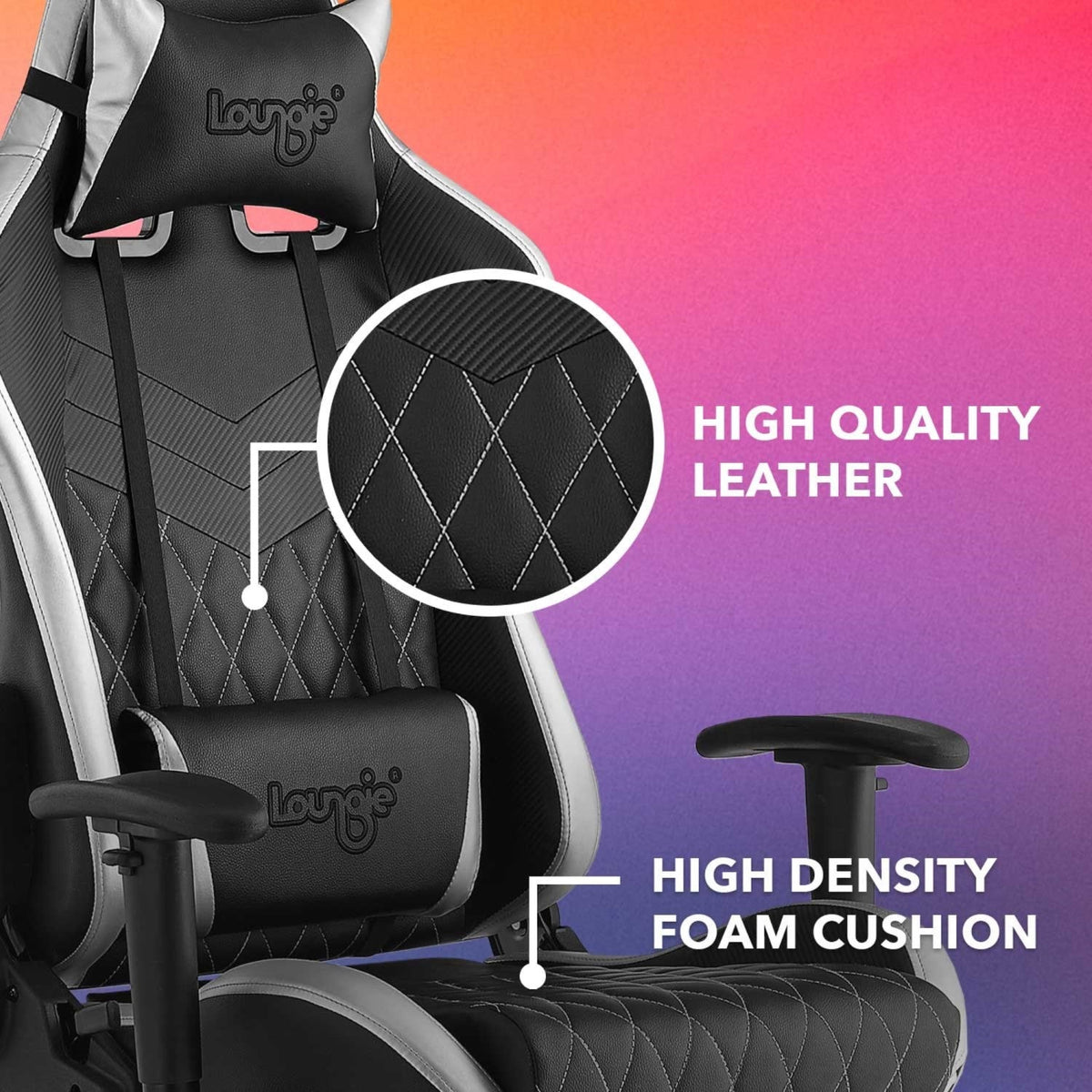 Maxton Swivel, Adjustable Back Angle, Seat Height and Armrest Game Chair