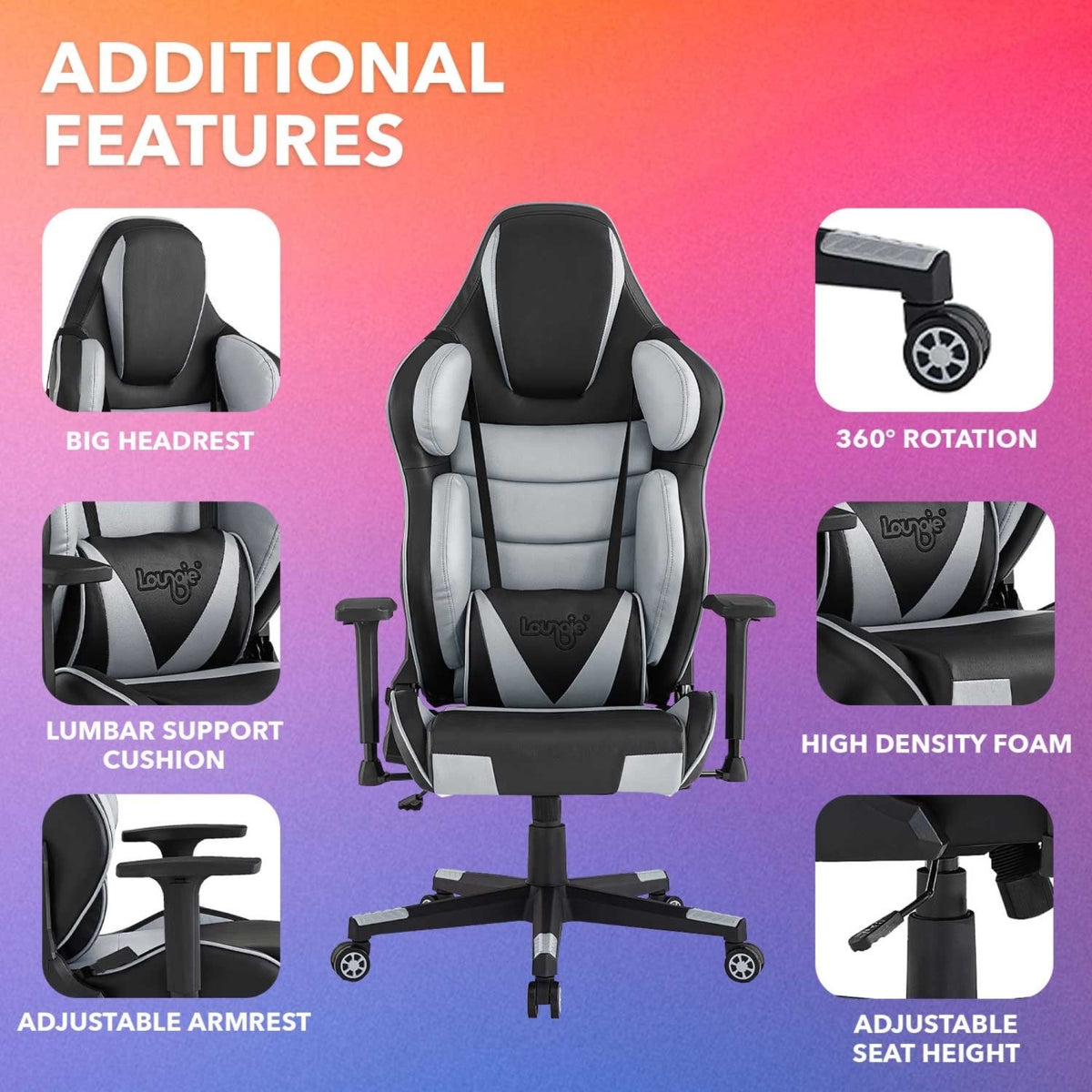 Gaming chair high discount seat