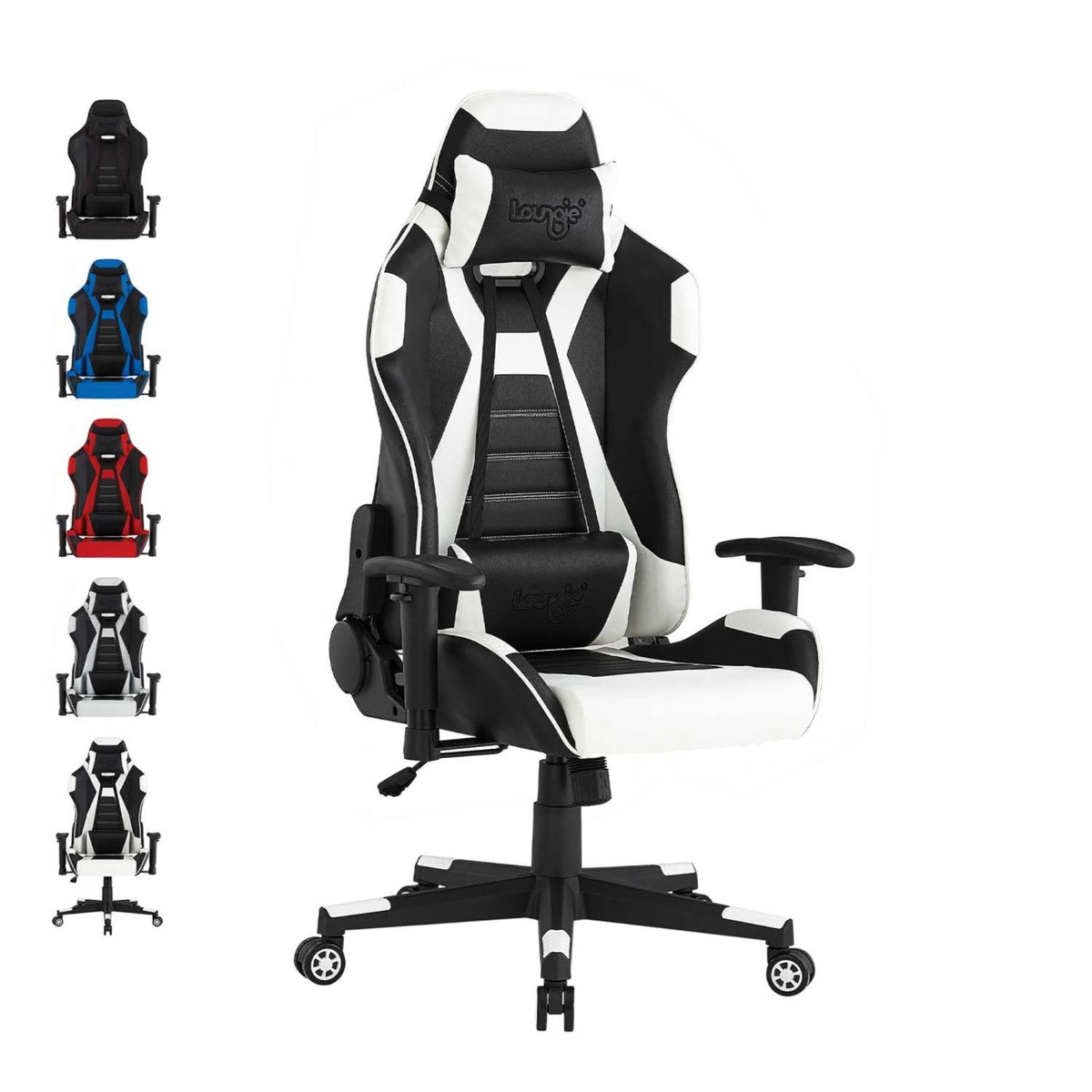 Reina Swivel, Adjustable Back Angle, Seat Height and Armrest Game Chair